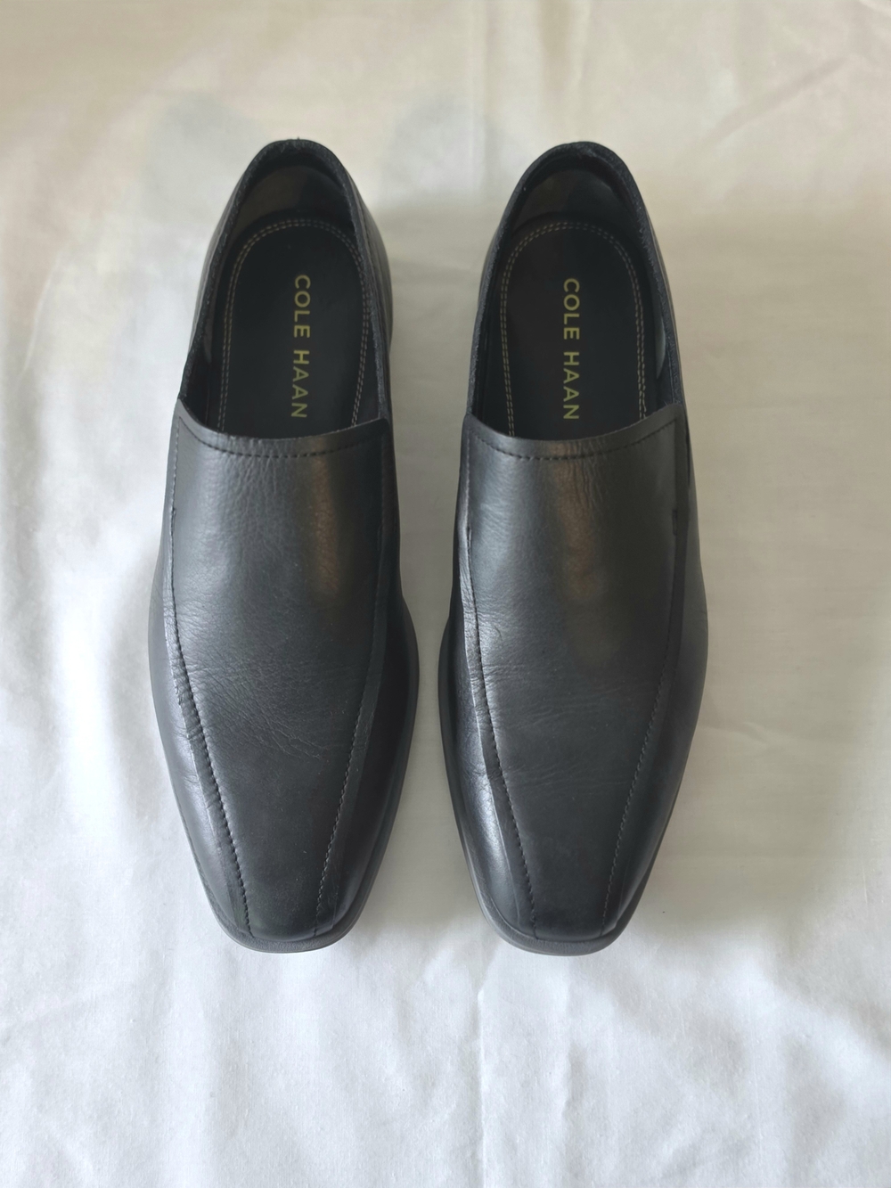 Cole Haan Air Adams Venetian Leather Men's 10.5 M Black Slip-On Loafers CC8516